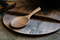 Satake rijstlepel 24 cm, Walnotenhout