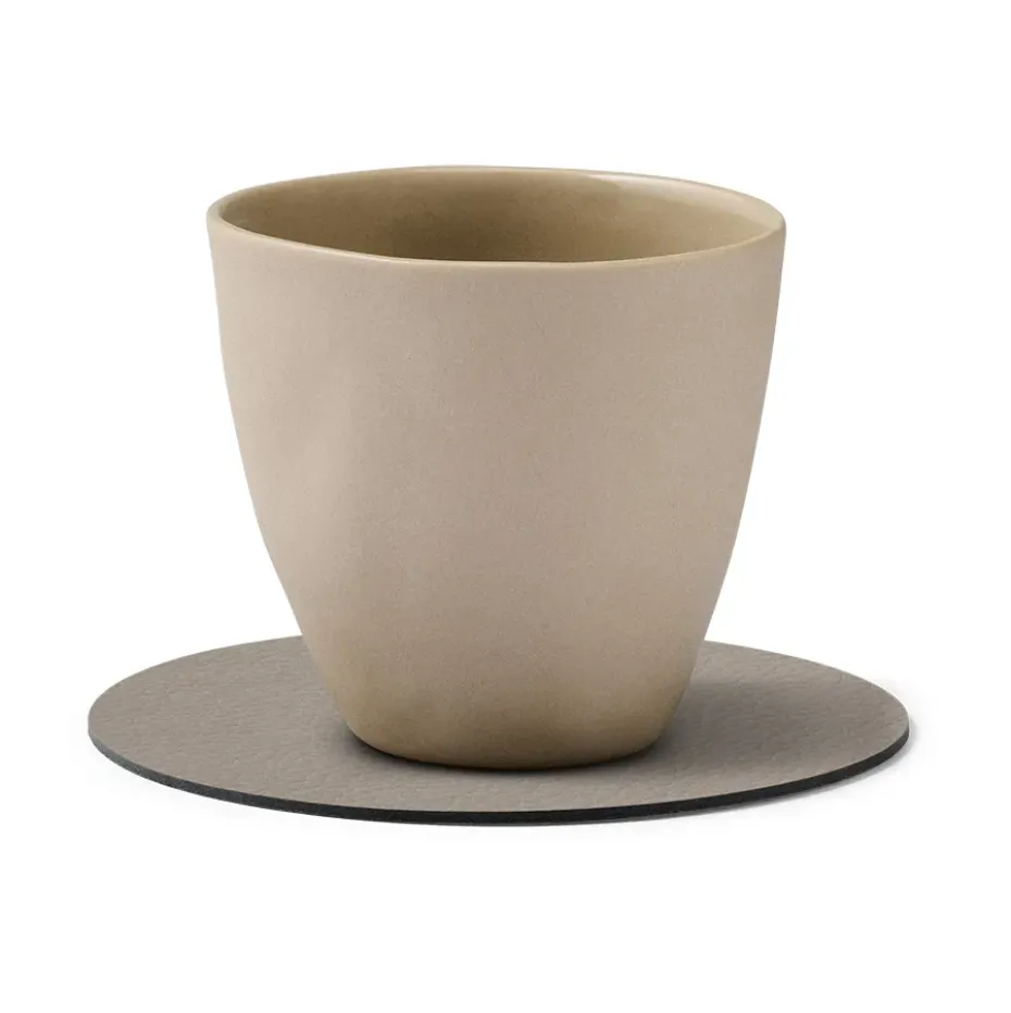 Serene glasonderzetter circle Ø10 cm, Ash