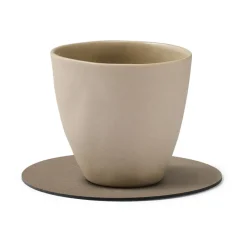 Serene glasonderzetter circle Ø10 cm, Mole Grey