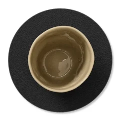 Serene glasonderzetter circle Ø10 cm, Black