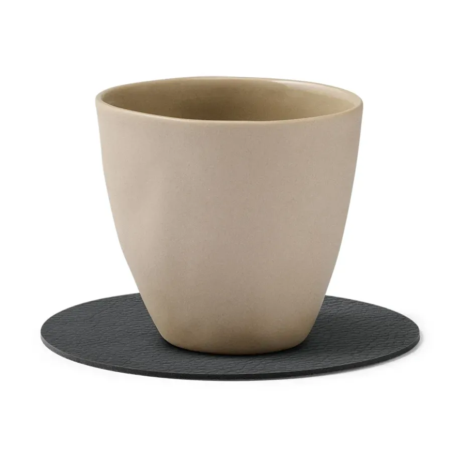 Serene glasonderzetter circle Ø10 cm, Black