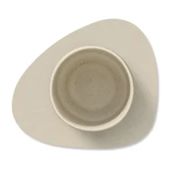 Serene glasonderzetter curve 11x13 cm, Cream