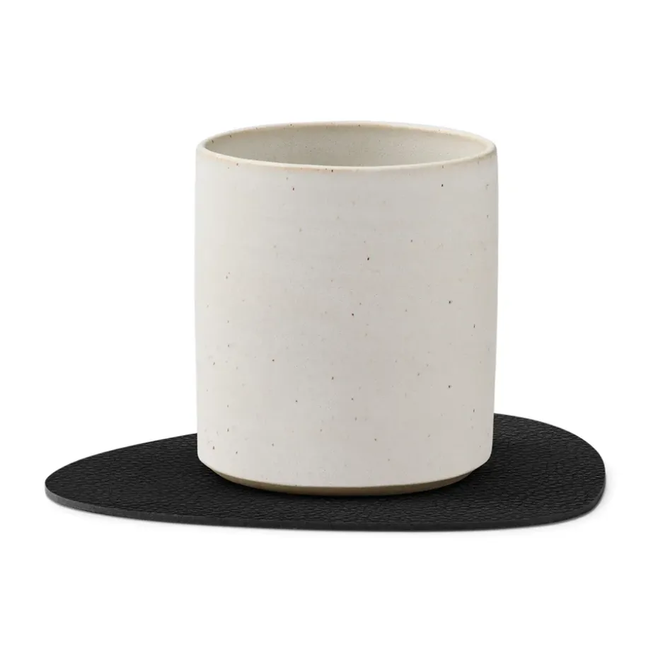 Serene glasonderzetter curve 11x13 cm, Black