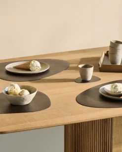 Serene glasonderzetter curve 11x13 cm, Hazel