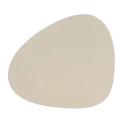 Serene placemat curve L 37x44 cm, Cream