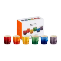 Signature steengoed espressomok 6-delig, Rainbow