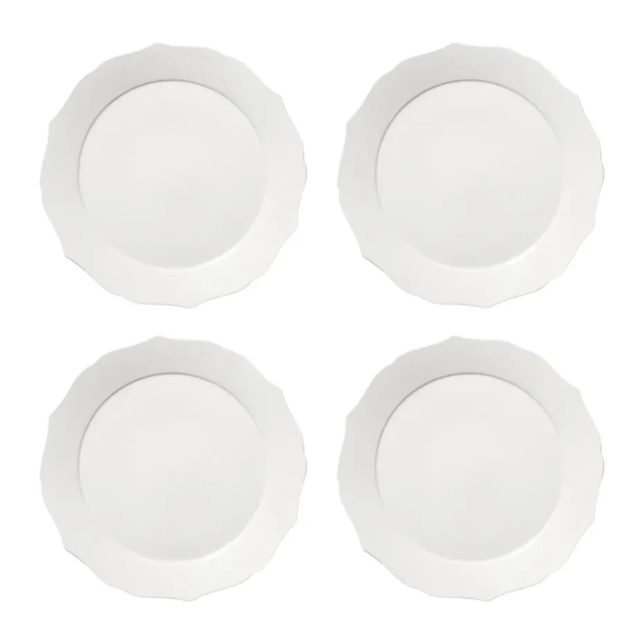 Silhouette bord L Ø26 cm 4-pack, White