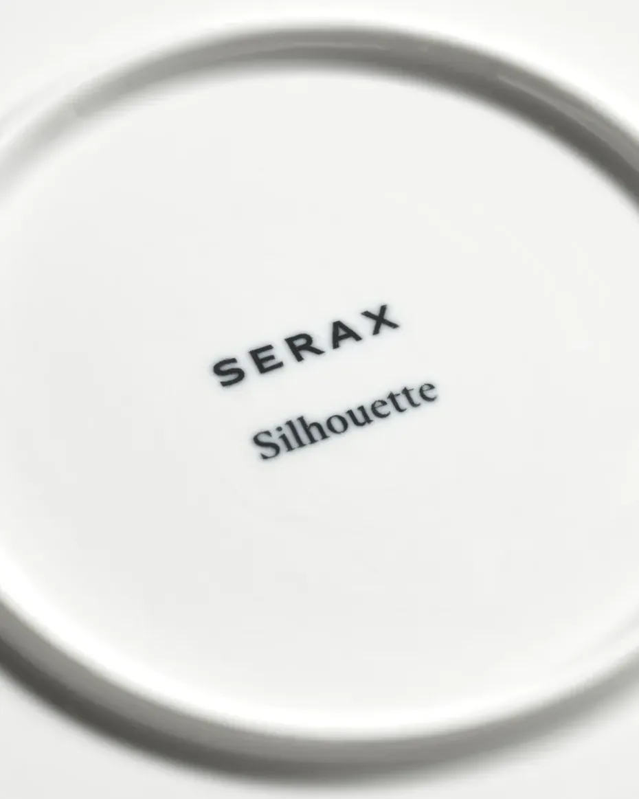 Silhouette bord L Ø26 cm 4-pack, White
