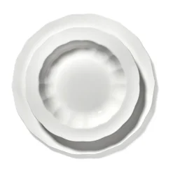 Silhouette bord L Ø26 cm 4-pack, White