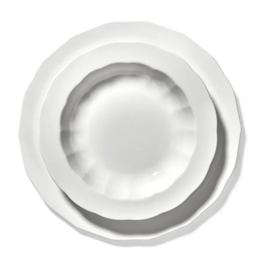 Silhouette bord L Ø26 cm 4-pack, White