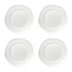 Silhouette bord XS Ø17 cm 4-pack, White
