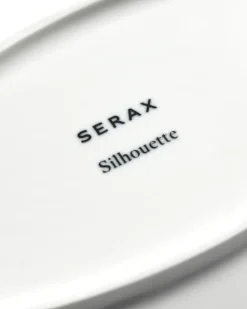 Silhouette ovaal diepe schaal L 21x30 cm 2-pack, White