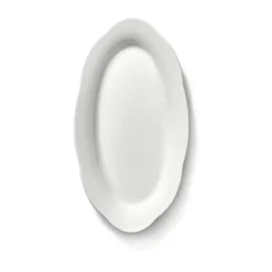 Silhouette oval diep bord S 10x18,5 cm 2-pack, White