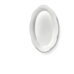 Silhouette ovale diepe schaal M 15x24,5 cm 2-pack, White
