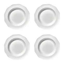 Silhouette pasta bord Ø22 cm 4-pack, White
