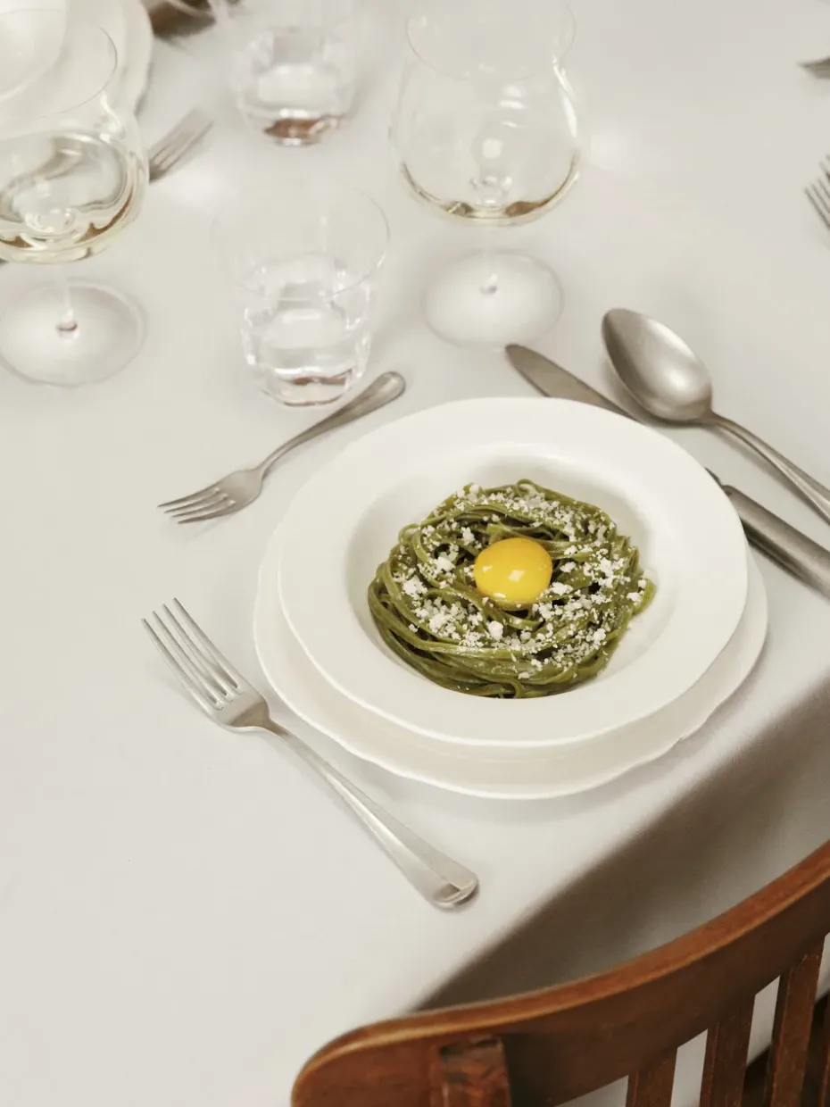 Silhouette pasta bord Ø22 cm 4-pack, White