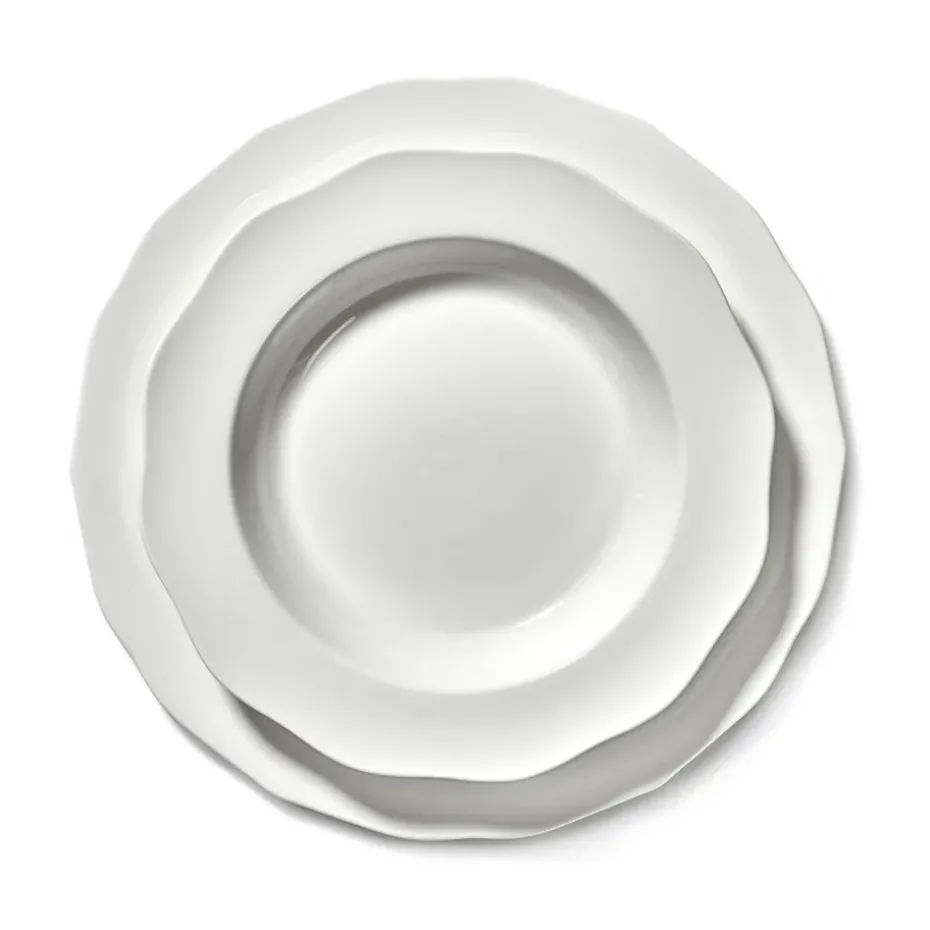 Silhouette pasta bord Ø22 cm 4-pack, White