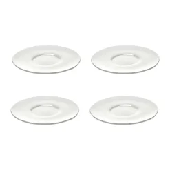 Silhouette schotel voor koffiekop Ø12,7 cm 4-pack, White