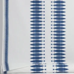 Sill gewaxte stof per meter, Blauw