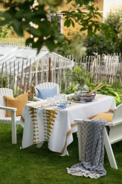 Sill gewaxte stof 145x220 cm, Oker