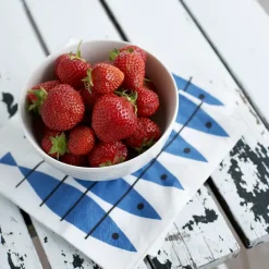 Sill servetten 20-pack, blauw-wit