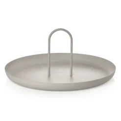 Singles dienblad met handvat Ø20 cm, Warm Grey