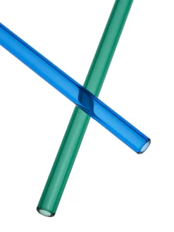 Sipsavor rietjes 200 mm 2-pack, Blauw-groen