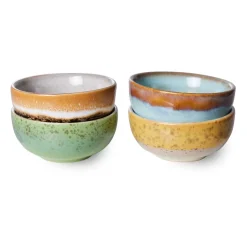 70's kleine kom 4-pack, Multi