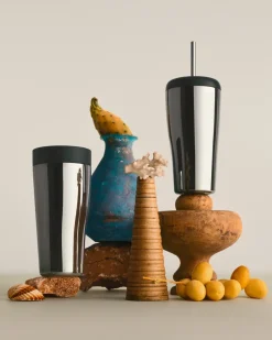 Sky thermosbeker met rietje 40 cl, Roestvrij staal