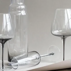 Smoke wit wijnglas, 40 cl.