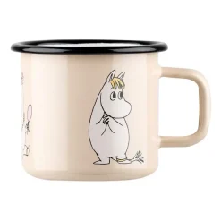 Snorkmaiden Retro emaillemok 37 cl, Beige