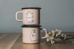 Snorkmaiden Retro emaillemok 37 cl, Beige