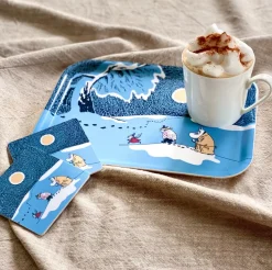 Snow Moonlight Moomin dienblad winter 2021, 20x27 cm