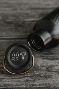 SNÖRÖK thermosfles 750 ml, Matzwart