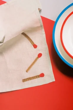 Sobremesa linnen servet 45x45 cm 4-pack, White