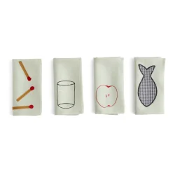 Sobremesa linnen servet 45x45 cm 4-pack, Green