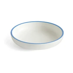 Sobremesa serveerschaal L Ø25 cm, White-blue