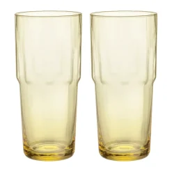 Solare drinkglas hoog 39 cl 2-pack, Goudgeel