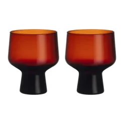 Solare glas op voet 29 cl 2-pack, Koperkleurig