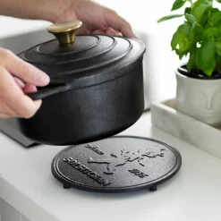 Solstickan pannenonderzetter Ø19 cm, Zwart