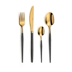 Soprano bestekset 16-delig, Zwart messing