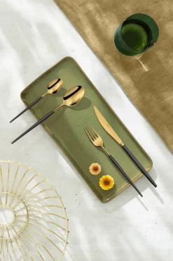 Soprano bestekset 16-delig, Zwart messing