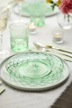 Sorrento bord Ø21 cm 4-pack, Groen