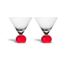 Spice glas 24 cl 2-pack, Rood-transparant