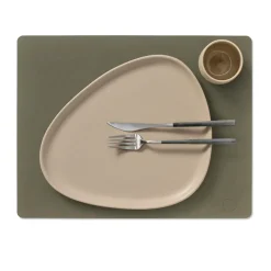 Square Nupo placemat 35x45 cm, army green