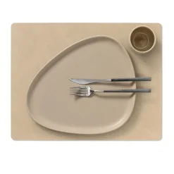 Square Nupo placemat 35x45 cm, zand