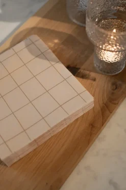 Square papieren servet 33x33 cm 20-pack, Creme