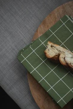 Square papieren servet 33x33 cm 20-pack, Groen