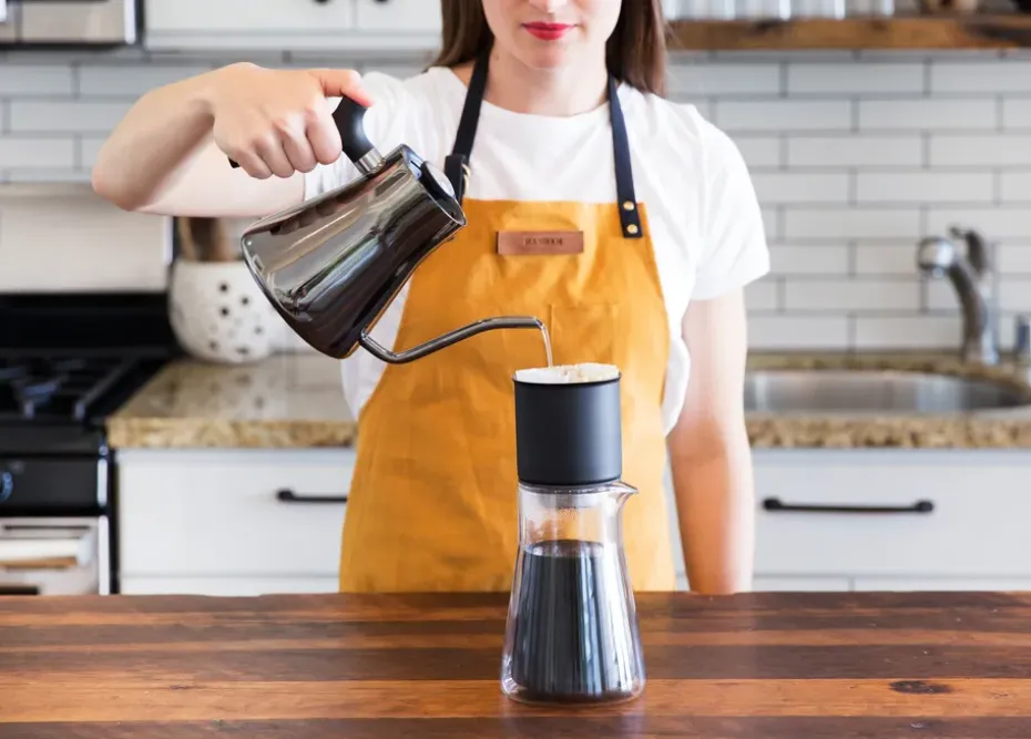 Stagg XF pour-over set, Matte black-clear glass