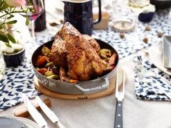 Staub magnetische onderzetter ovaal beukenhout, 29 cm